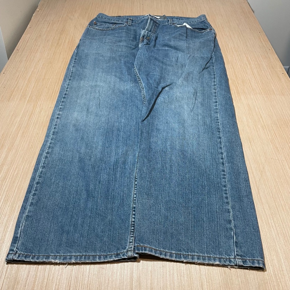 Levis 569 Loose Straight Jeans Mens W38 L32 Blue Baggy Denim